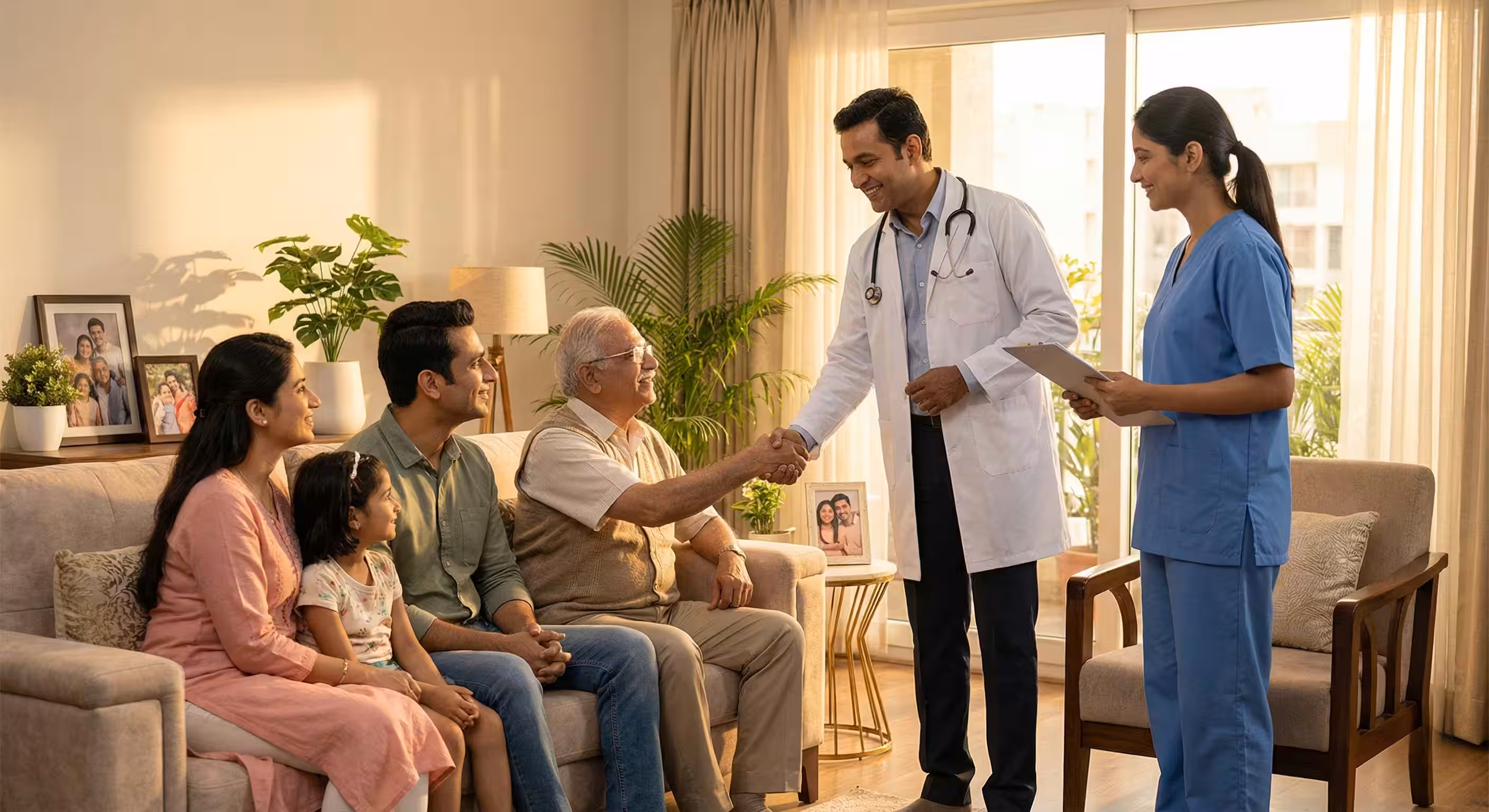 Delhi family recovering comfortably at home after a fever consultation with a DocNCR doctor